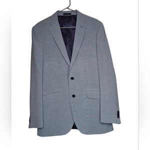 Kenneth Cole Reaction Men's Techni-Cole Blue Suit Jacket 40L 33W